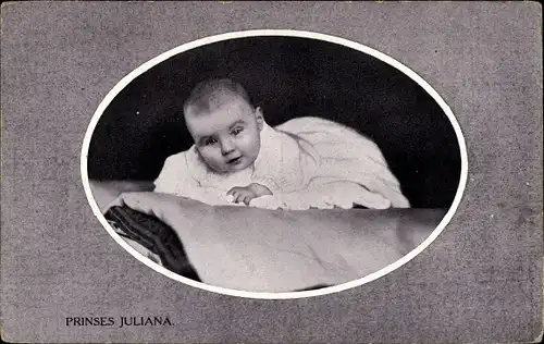Passepartout Ak Prinzessin Juliana der Niederlande als Kleinkind