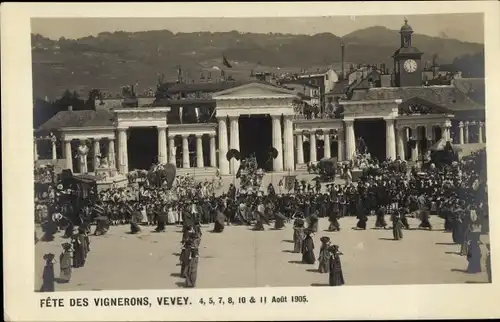 Ak Vevey Kanton Waadt, Fete des Vignerons