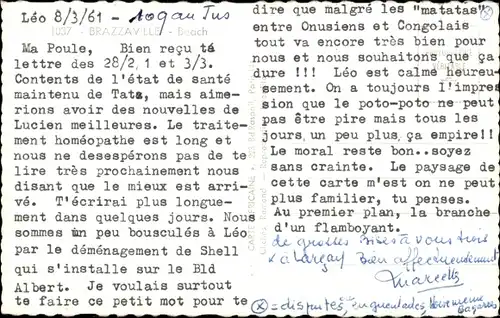 Ak Brazzaville Französisch-Kongo, Fähre am Anleger