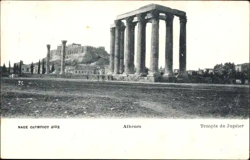 Ak Athen, Griechenland, Jupitertempel