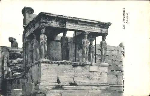 Ak Athen, Griechenland, Die Karyatiden, Akropolis