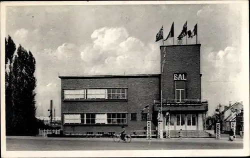 Ak Zelzate Ostflandern Belgien, Rathaus