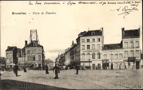 Ak Brüssel Brüssel, Porte de Flandre