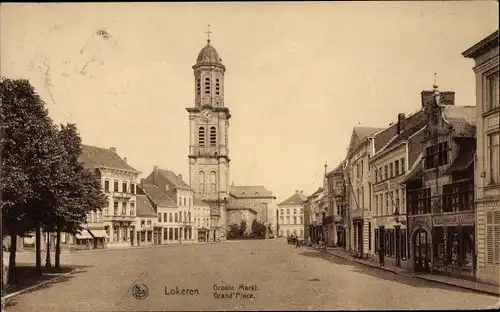 Ak Lokeren Ostflandern, Groote Markt