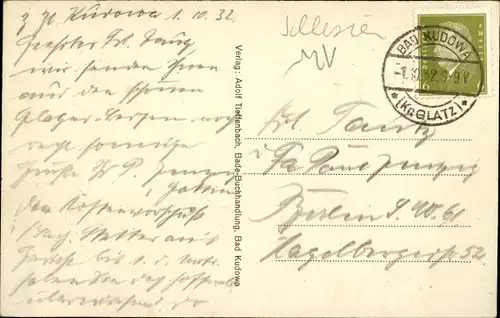 Ak Kudowa Zdrój Bad Kudowa Schlesien, Charlottenbad