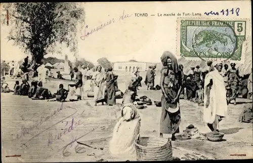 Ak Tschad, Der Markt von Fort Lamy, der Eingeborenen