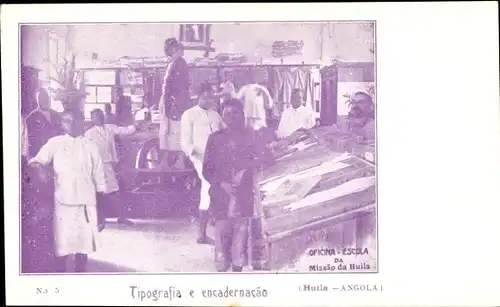 Ak Huíla Angola, Tipografia e encadernacao