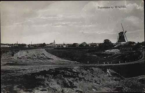 Ak Holten Overijssel Niederlande, Panorama