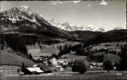 Ak Filzmoos im Pongau in Salzburg, Panorama, Rötelstein, Dachstein