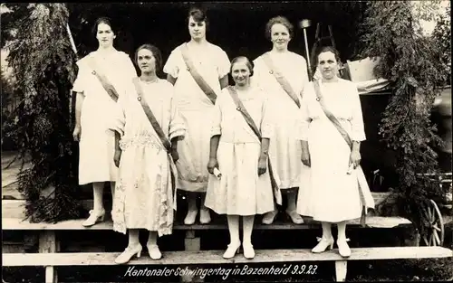 Ak Bazenheid Kirchberg Kanton Bern, Kantonaler Schwingertag, 09.09.1923