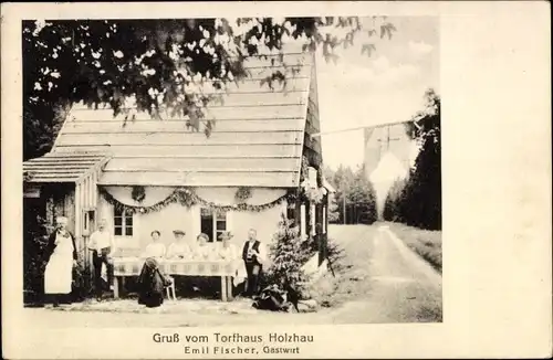 Ak Holzhau Rechenberg Bienenmühle Erzgebirge, Torfhaus