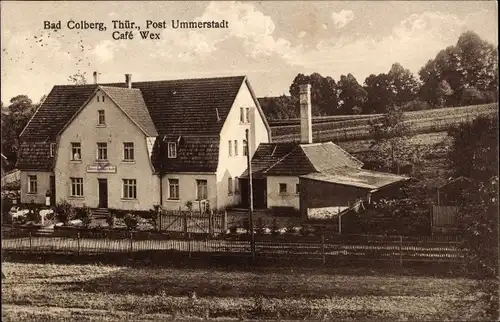 Ak Bad Colberg Heldburg in Thüringen, Cafe Wex