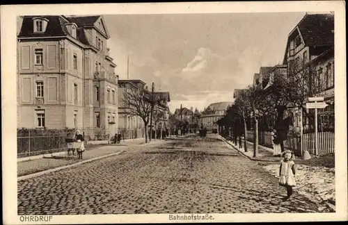 Ak Ohrdruf in Thüringen, Bahnhofstraße