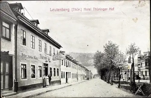 Ak Leutenberg in Thüringen, Hotel Thüringer Hof