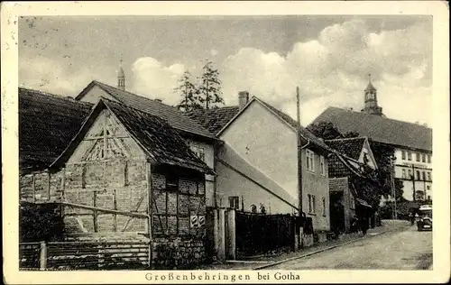 Ak Großenbehringen Behringen im Wartburgkreis Thüringen, Straßenpartie