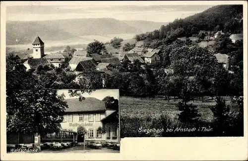 Ak Siegelbach Arnstadt in Thüringen, Gasthaus zur Waldschänke