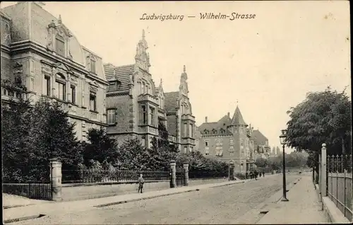 Ak Ludwigsburg in Württemberg, Wilhelm-Straße