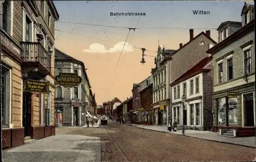 Ak Witten an der Ruhr, Bahnhofstraße