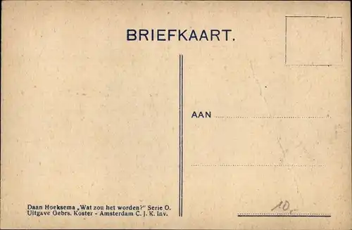 Künstler Ak Hoeksema, Daan, vermenschlichte Tiere, Kinderwagen