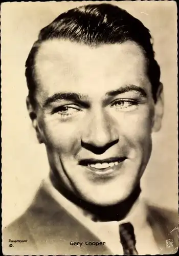 Ak Schauspieler Gary Cooper, Portrait