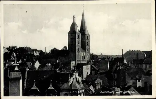 Ak Altenburg in Thüringen, Rote Spitzen, Kirchtürme