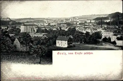 Ak Greiz im Vogtland, Panorama