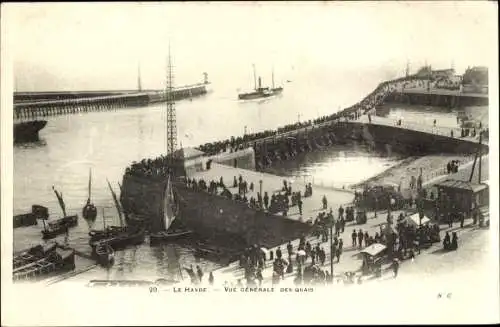 Ak Le Havre Seine Maritime, Hafen