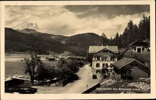 Ak Scholastika Achenkirch in Tirol, Teilansicht