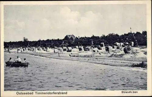 Ak Ostseebad Timmendorfer Strand, Strandleben