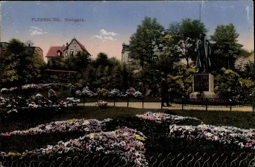 Ak Flensburg in Schleswig Holstein, Stadtpark