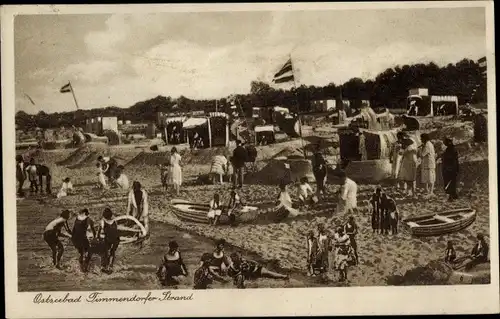 Ak Ostseebad Timmendorfer Strand, Strandleben