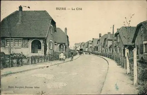 Ak Bucy Aisne, La Cité
