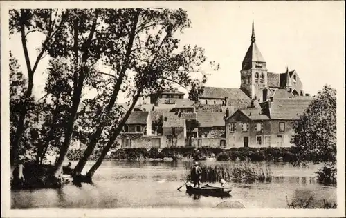 Ak Damery Marne, Bras de l’Ile und Ufer der Marne