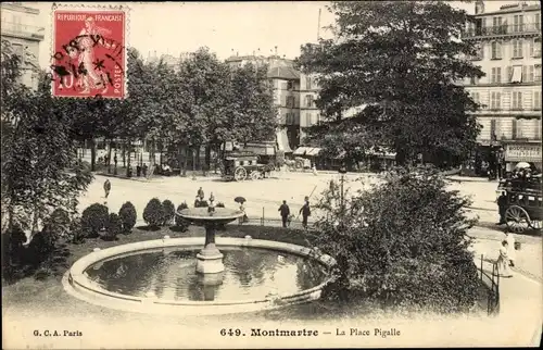 Ak Paris XVIII. Montmartre, Place Pigalle