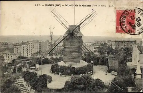 Ak Paris XVIII. Montmartre, Moulin de la Galette