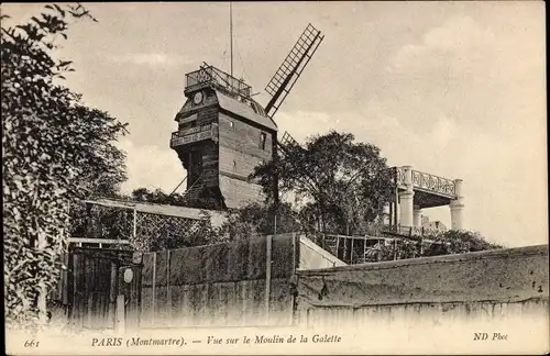 Ak Paris XVIII. Montmartre, Moulin de la Galette