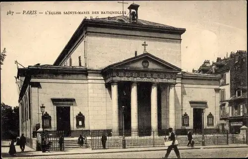 Ak Paris 17. Jahrhundert, Kirche Sainte-Marie des Batignolles