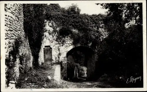 Ak Provins de Seine et Marne, La Poterne Faneron