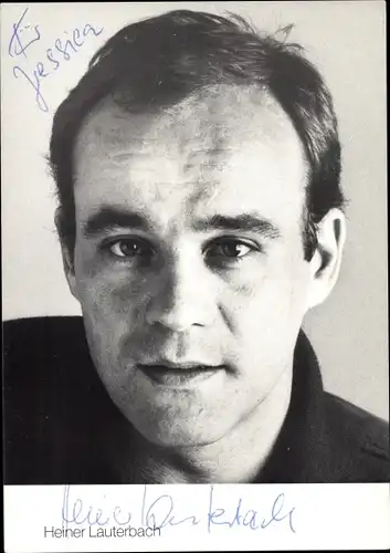 Ak Schauspieler Heiner Lauterbach, Portrait, Autogramm