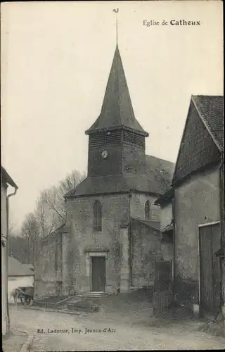 Ak Catheux Oise, Kirche
