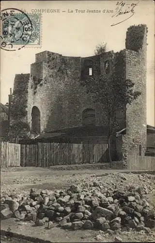 Ak Compiègne Oise, Jeanne d'Arc-Turm