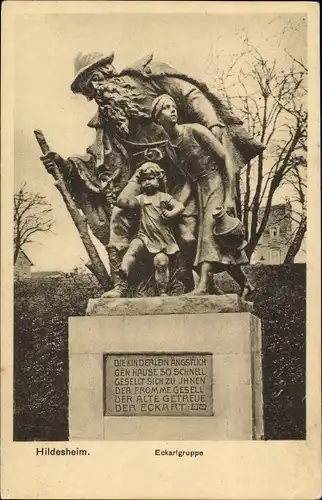 Ak Hildesheim in Niedersachsen, Eckartgruppe, Denkmal