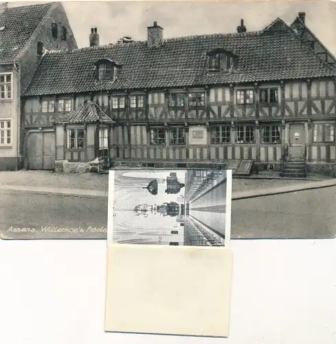 Leporello Ak Assens Dänemark, Gasthaus, Inneres der Kirche