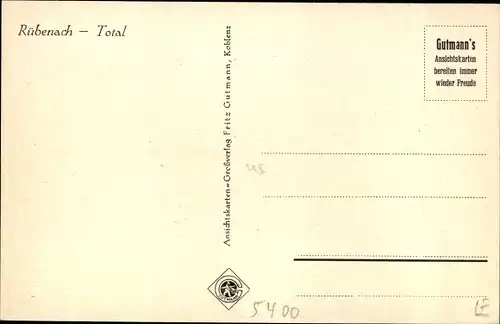 Ak Rübenach Koblenz, Gesamtansicht