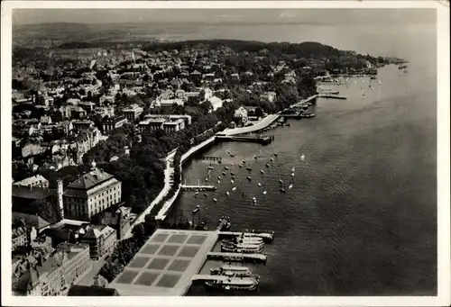 Ak Kiel, An der Wasserallee, Schloss, Universität, Institute, Fliegeraufnahme