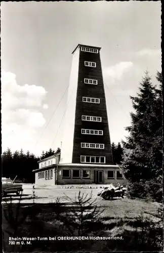 Ak Oberhundem Kirchhundem Nordrhein Westfalen, Rhein Weser Turm