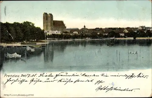 Ak Prenzlau in der Uckermark, Ortsansicht, Kirche