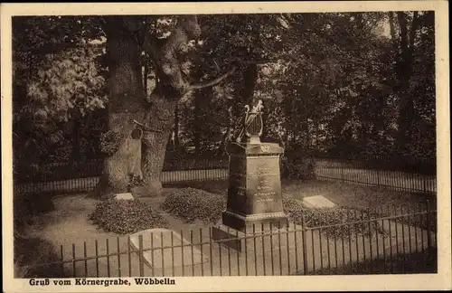 Ak Wöbbelin in Mecklenburg, Körnergrab
