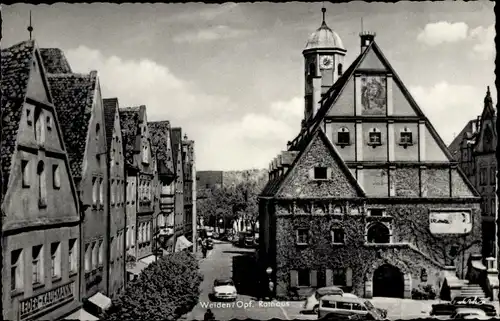 Ak Weiden in der Oberpfalz, Rathaus, Autos