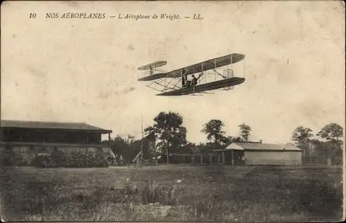 Ak Flugzeug Wright